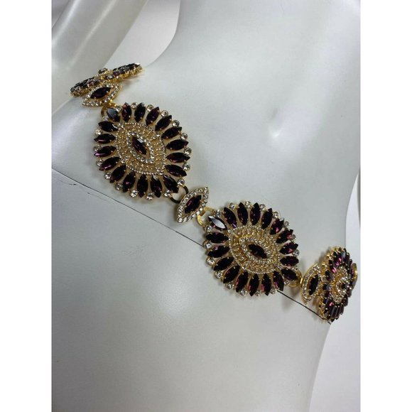 2000\'s Vintage Dolce & Gabbana Crystal Embellished Belt / Necklace main image 6